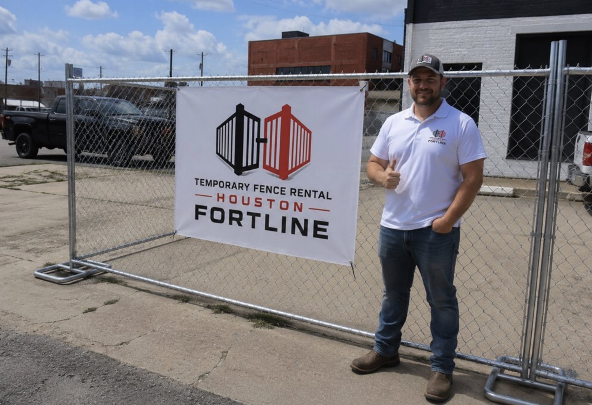 Temporary security and industrial fence rental Houston TX